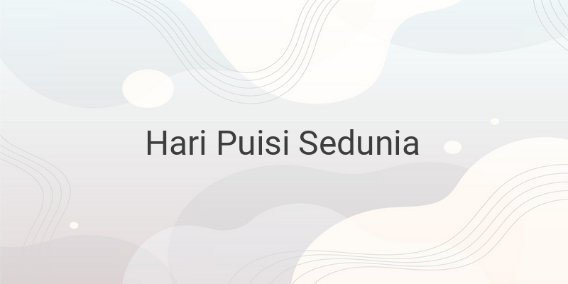 Link Download Twibbon Hari Puisi Sedunia pada 21 Maret