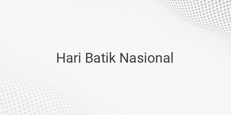Link Download Twibbon Hari Batik Nasional pada 2 Oktober