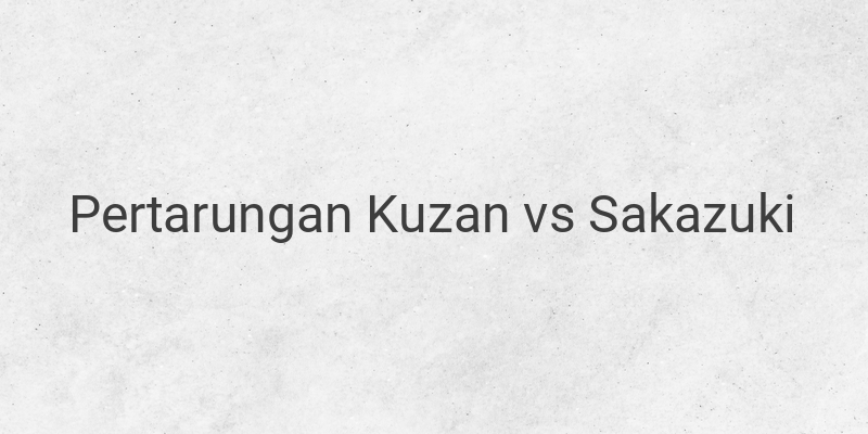 Pertarungan Kuzan vs Sakazuki: Pengaruh Besar dan Perbedaan Prinsip dalam Dunia One Piece