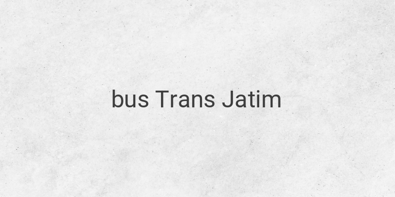 Bus Trans Jatim: Moda Transportasi Nyaman dan Murah untuk Menjelajahi Jawa Timur